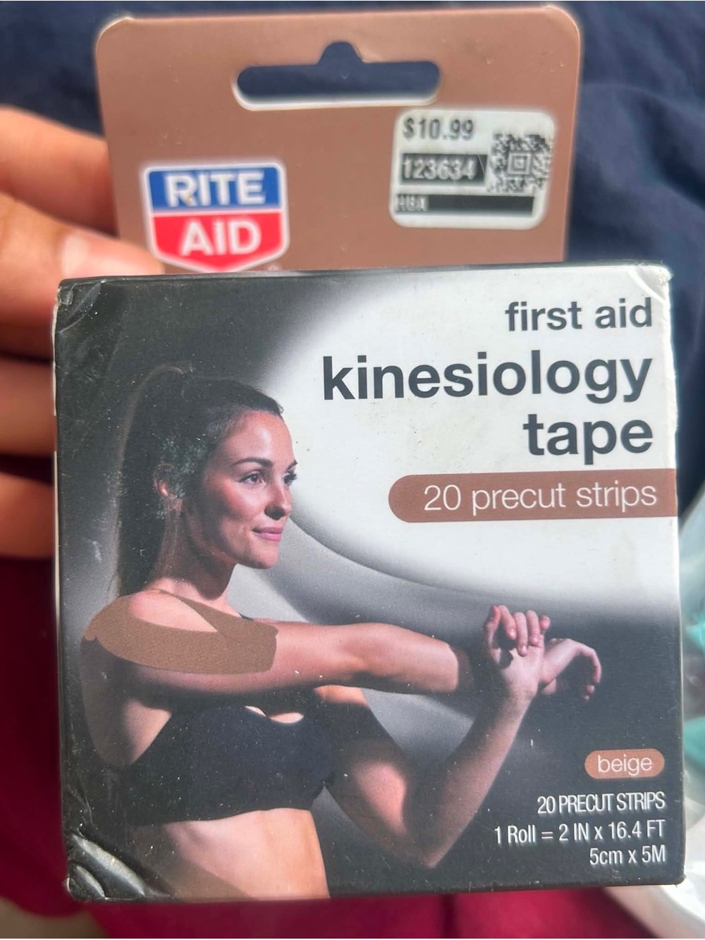 Beige Kinesiology Tape - 20 Precut Strips